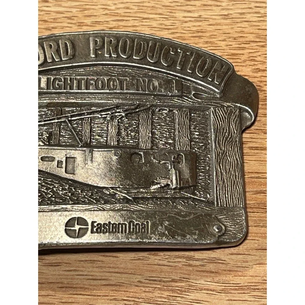 Vintage Eastern Coal‎ Record Production Lightfoot No. 1 1987 Belt Buckle